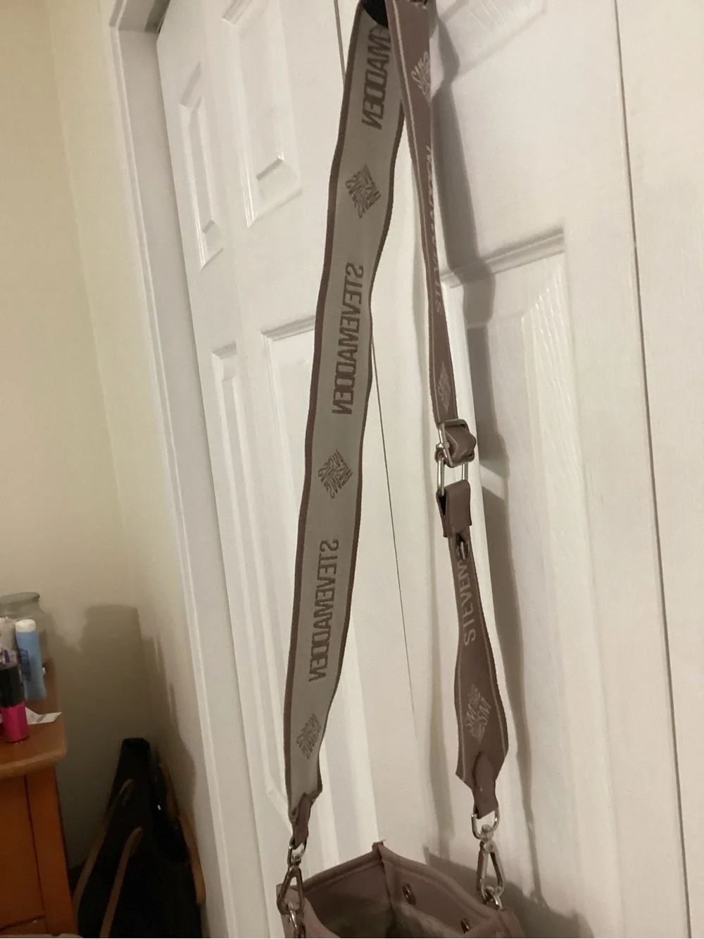 Steve Madden Mauve Tote with Branded Straps